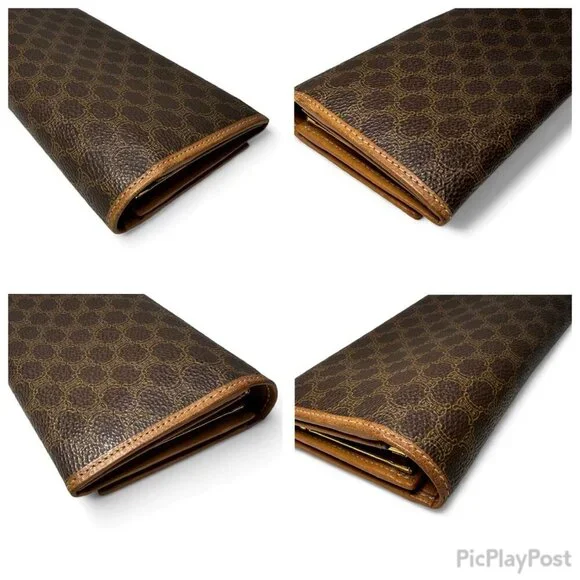 CELINE Canvas Brown Macadam Long Wallet - Picture 10 of 16